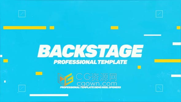 夏季动感快速介绍旅行派对推广活动简介宣传视频片头动画-AE模板