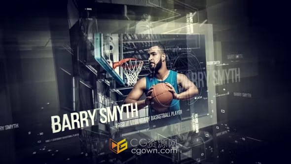 体育运动名人堂荣誉历史纪录片介绍视频AE模板