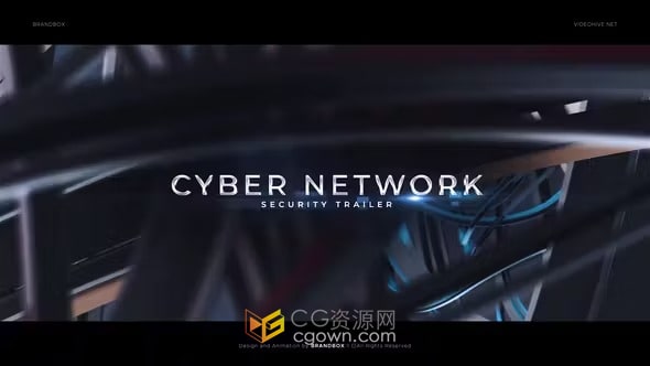 互联网网络安全预告片科技宣传视频动画AE模板
