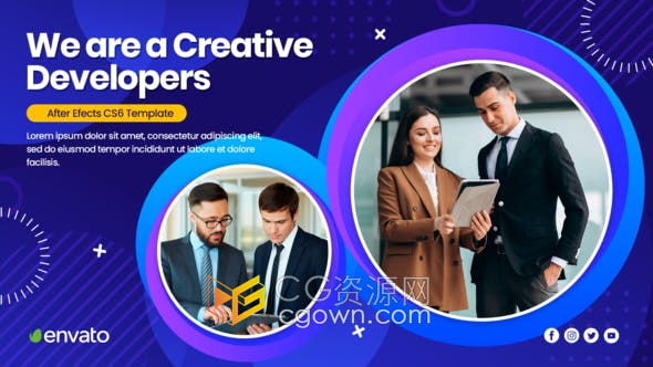 AE模板-商业咨询服务介绍幻灯片会计管理法律顾问财务人力资源公共关系宣传视频