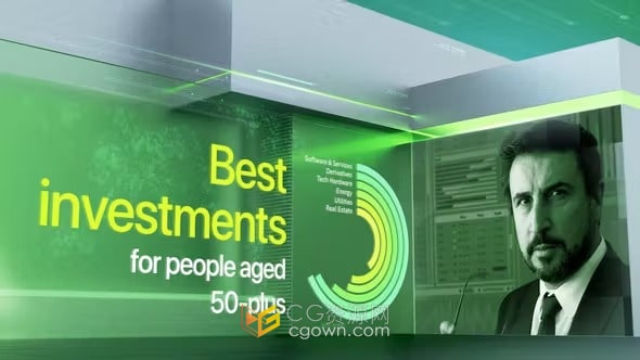 市场企业业务广告宣传经济新闻突发商业新闻片头-AE模板