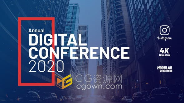 Event Promo讲习班活动推广公司商业数字会议演讲研讨会视频-AE模板