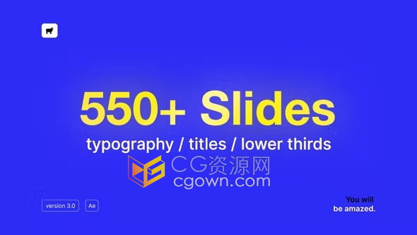 更新V3版AE脚本预设包-550+种创意时尚视频字幕条文字标题排版动画设计
