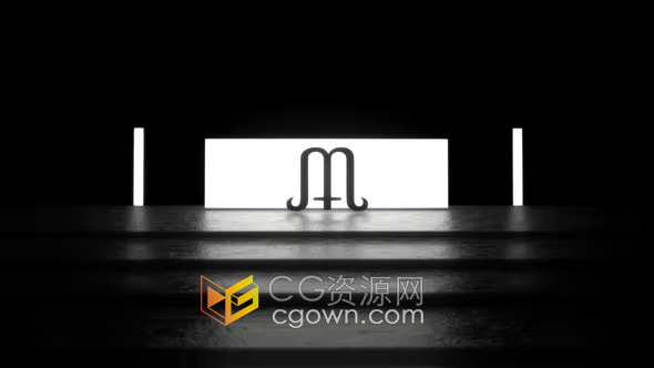 AE模板-3D光影效果适合方形和矩形灯光标志动画