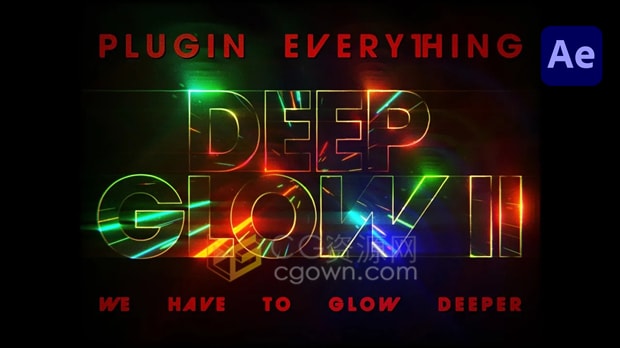 Mac版本AE插件Deep Glow 2 v1.0.1辉光发光工具