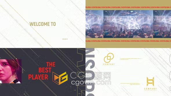 AE模板-电子竞技活动宣传青少年游戏大赛介绍视频