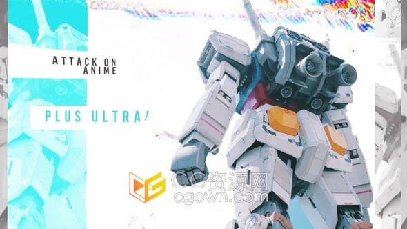 AE模板-动漫角色扮演开场白二次元活动宣传视频片头