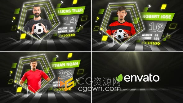 AE模板-国际足联足球联赛比赛电视体育频道视频片头