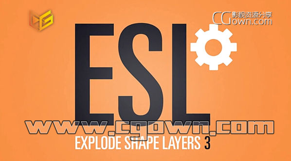 AE脚本Explode Shape Layers v3.5.4b形状图层分离合并管理器工具