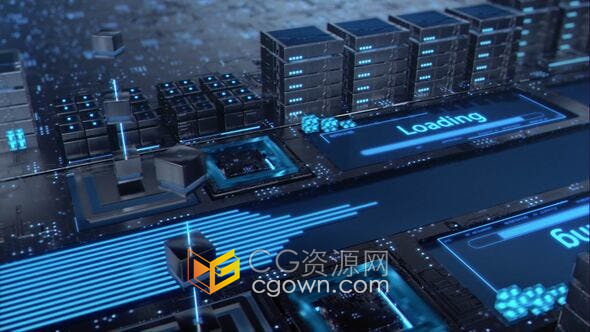 AE模板-区块链高科技数据结构网络安全互联网IT技术宣传片头