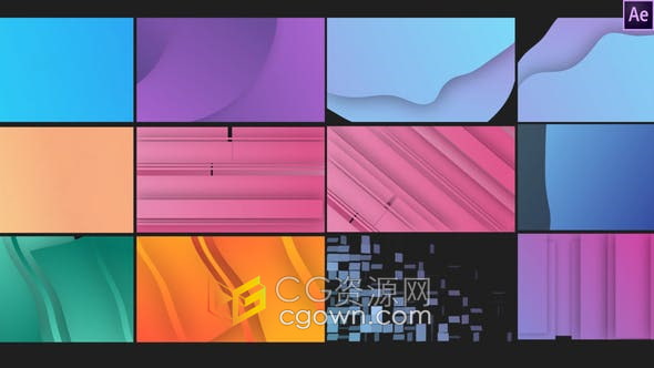 AE模板-Creative Shape Transitions 14种图形动画视频转场过渡效果