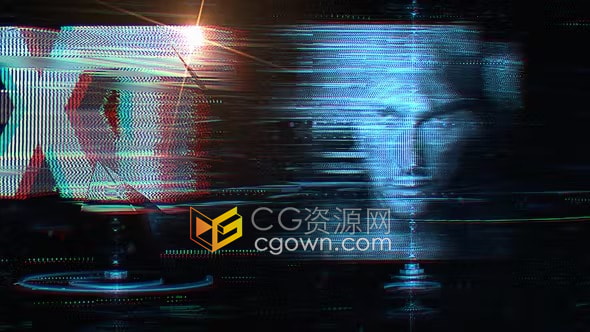 Hi Tech Digital Logo高科技数字视频片头动画AE模板