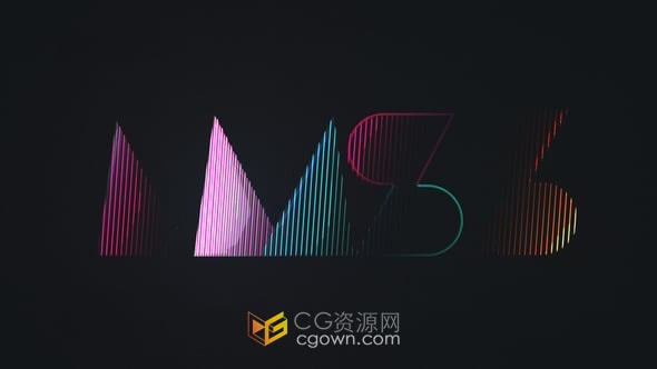 AE模板-分割线标志展示电子企业电影公司品牌LOGO片头