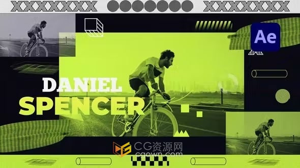 潮流外观设计强大能量气氛极限运动开场视频片头-AE模板