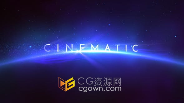 AE模板-宇宙星球环境光效耀斑粒子电影预告片视频制作