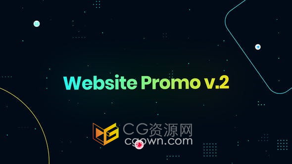 AE模板-网站UI设计宣传片宣传公司页面主题模板展示动画视频