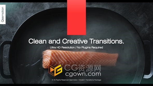 AE模板-16种磨沙玻璃图形动画效果视频转场制作