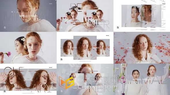 AE模板-Fashion时尚Vlog造型师工作室介绍流行服饰模特展示