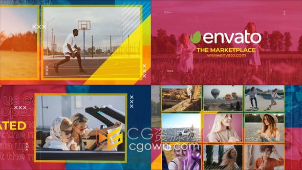 AE模板-现代开场白介绍促销活动宣传动画视频制作