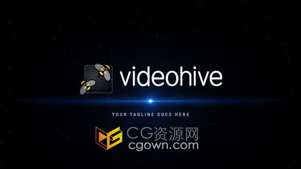 AE模板-爆炸粒子四射特效动画展示标志片头视频