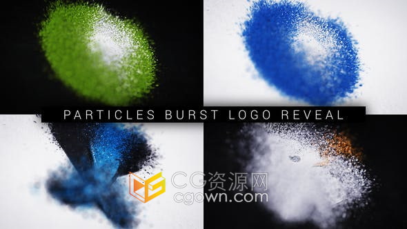 AE模板-Particles插件制作LOGO散发粒子特效视频片头