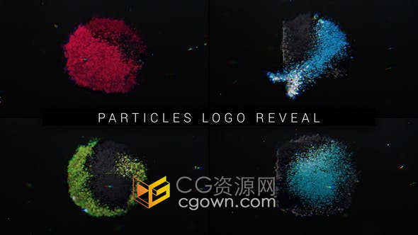 AE模板-Particular插件制作粒子特效汇聚LOGO动画视频效果