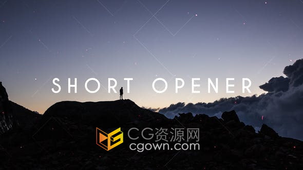 AE模板-故障介绍现代开场白短片宣传视频动画