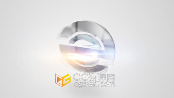 AE模板-金光闪闪3D标志明亮动画片头视频4K