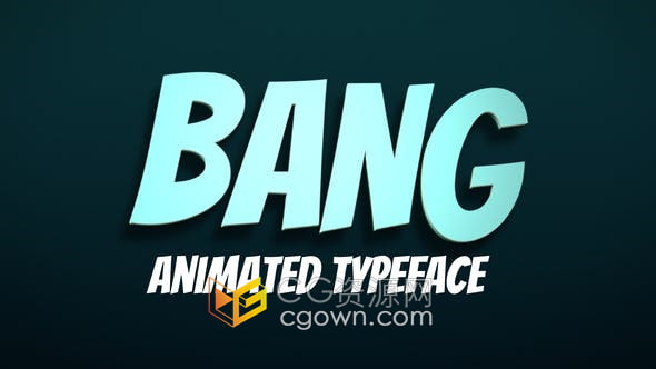 AE模板-卡通手绘手写字母动画制作英文标题效果视频