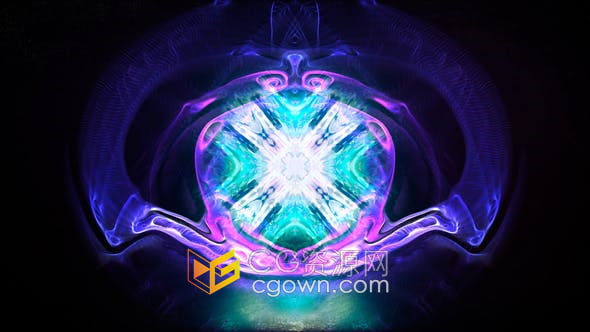 AE模板-发光故障特效标志视频片头动画制作