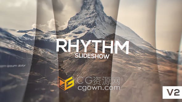 AE/PR模板-干净简约幻灯片图文动画宣传视频制作