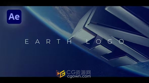 AE模板-3D立体地球标志纪录片开场电影片头