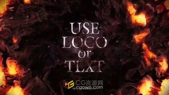 AE模板-冲击波火焰片头大气震撼爆炸能量标题LOGO动画