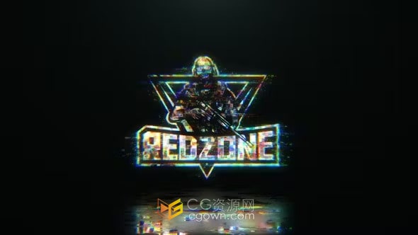 AE模板-像素化数字网络科技游戏故障标志Digital Glitch Logo V3