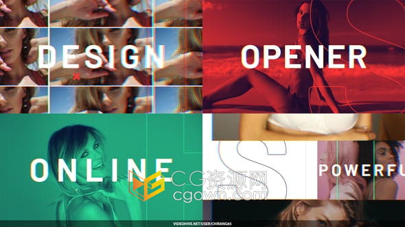 AE模板-时尚性感舞蹈快速介绍旅行视频博客开场视频片头