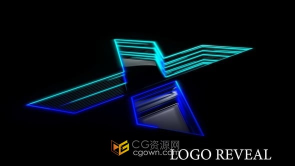 AE模板-商业公司电影企业标志霓虹灯LOGO动画展示