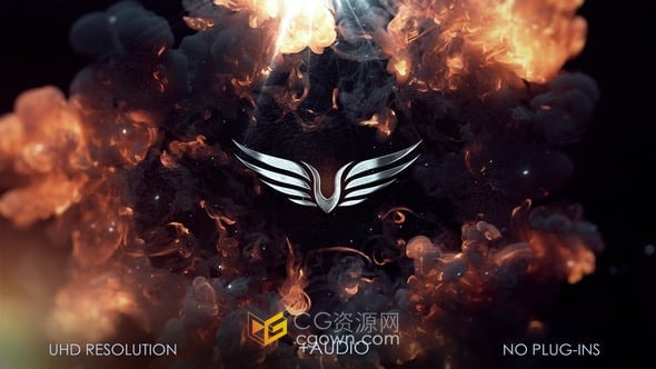 震撼火焰特效开场视频片头LOGO动画AE模板下载
