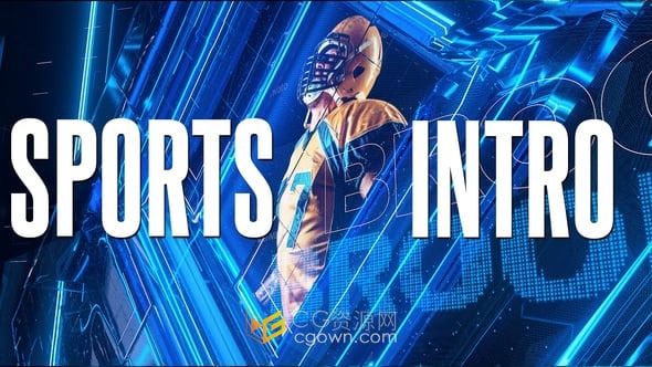 AE模板-透明玻璃元素极限运动宣传片体育项目预告片头