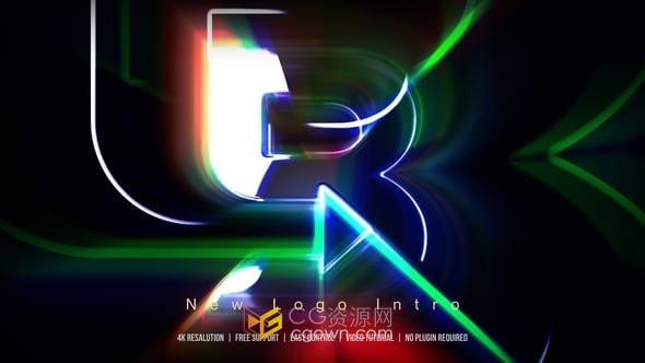 4K快速闪亮光效演绎LOGO动画-免费下载AE模板