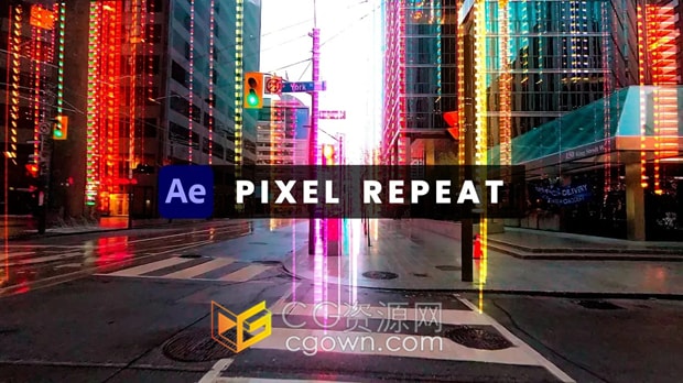 AE插件Pixel Repeat v1.0循环像素重复动画视觉效果