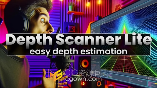 Mac版本AE插件Depth Scanner Lite 1.2.11精简版深度图像扫描仪