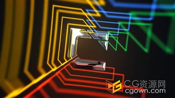 3D LOGO动画高质感画面视频片头-AE模板