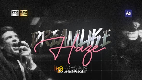 梦幻般雾霾烟雾朦胧效果叠加层-AE模板