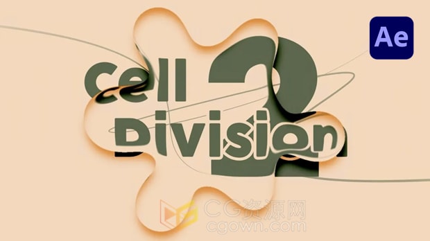 AE脚本液体流体形状融合与分裂动画Cell Division 2 v1.1.0