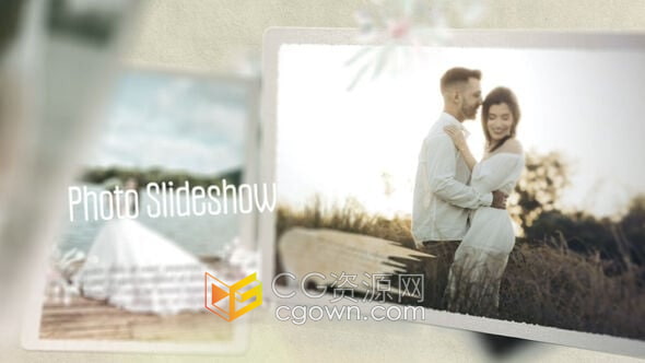 婚礼照片幻灯片电子相册视频动画-AE模板下载