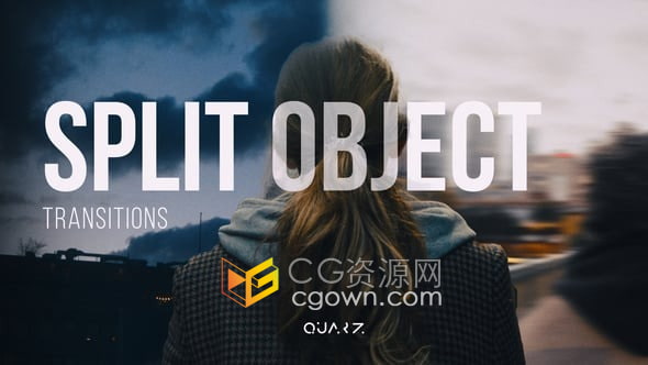 创意分割画面分层拼接动画视频转场过渡效果-AE模板