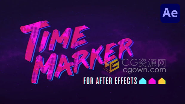 AE脚本TimeMarker v1.0.4合成或图层快速添加自定义标记
