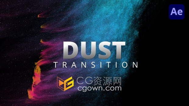 AE插件Dust Transition V1.0.2灰尘粒子消散溶解转场过渡特效