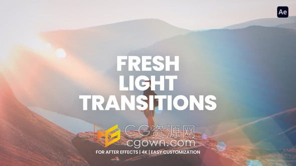 108种全新光效动画过渡转场效果-AE模板下载