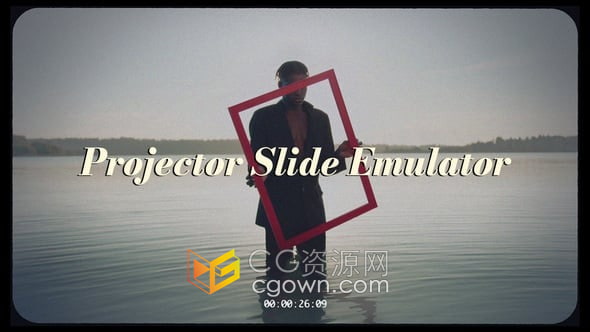 12种镜头边框遮罩投影仪幻灯片效果-AE模板